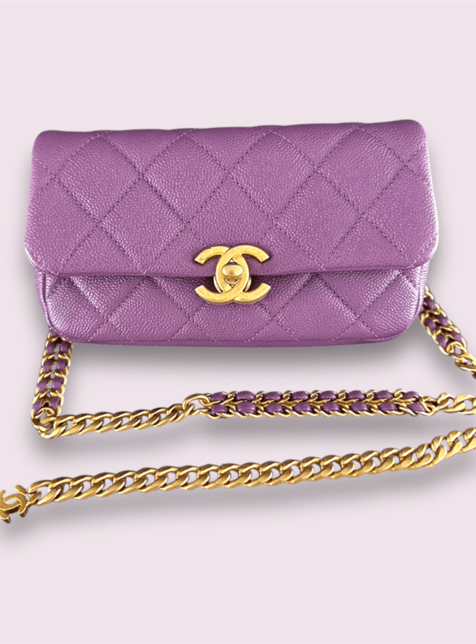 Chanel melody belt bag caviar Y2022-01